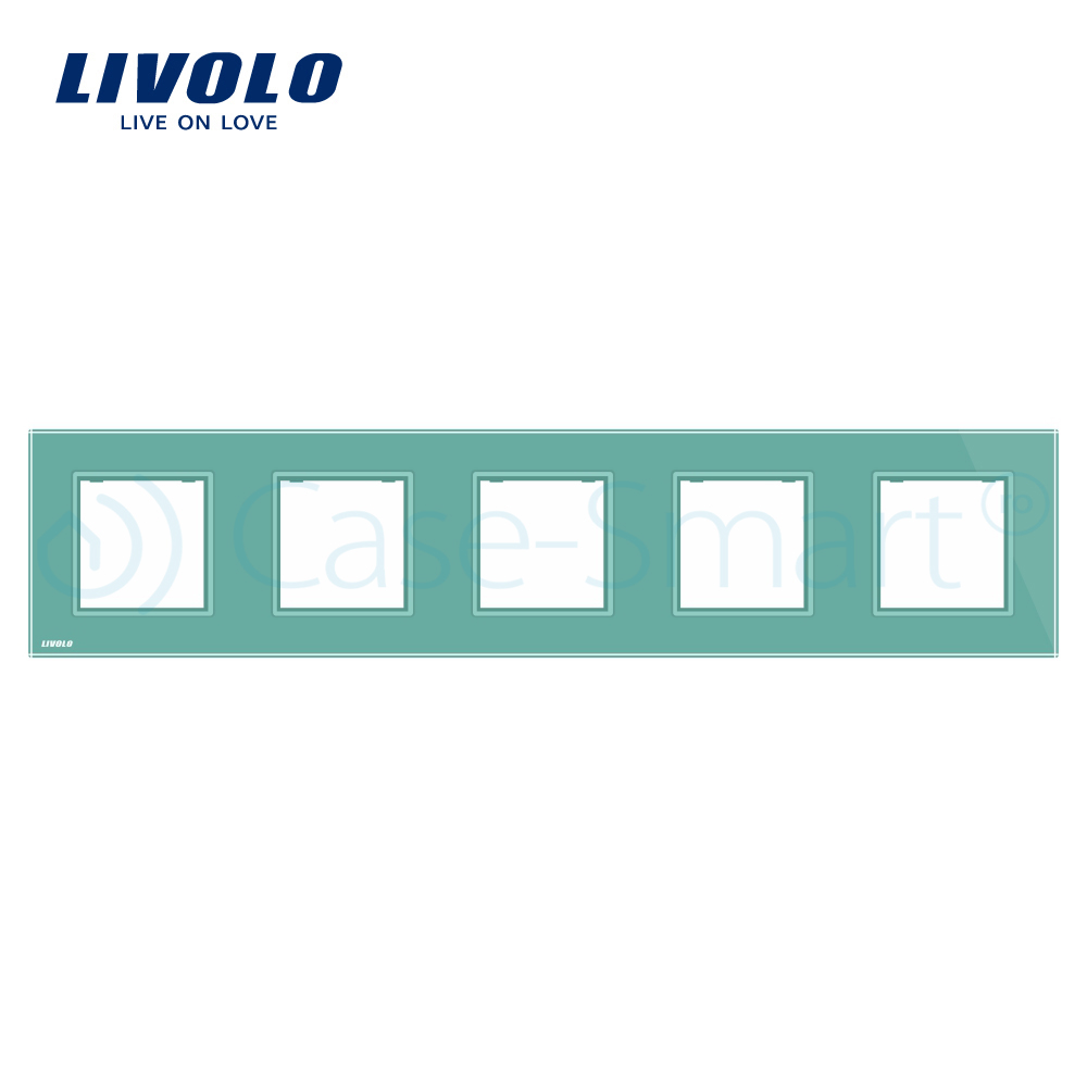 Rama Cvintuplă Sticlă Livolo, Panou Crystal - imagine 12