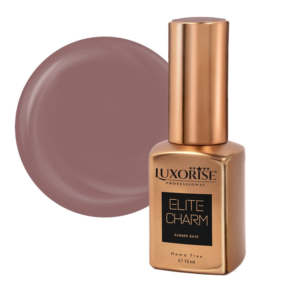 Rubber Base Hema Free Luxorise Dark Chocolate 15ml - imagine 2
