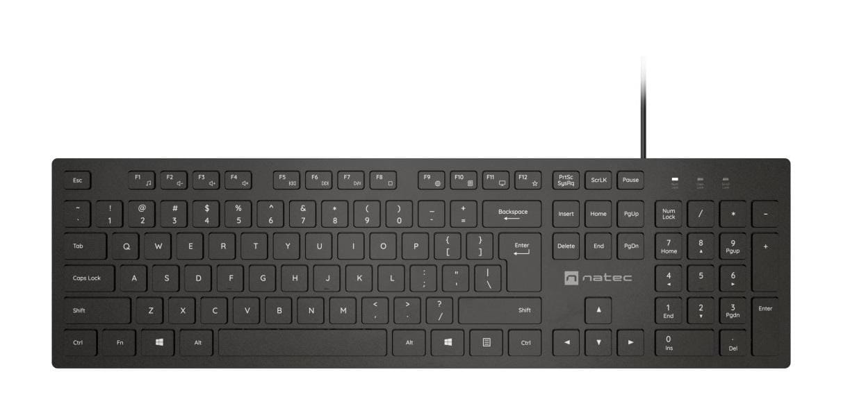 Tastatura Natec Herring Slim - Design Elegant, 105 Taste - imagine 2