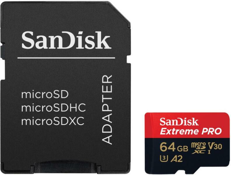 Card Memorare SanDisk Extreme PLUS 64GB MicroSDXC cu Adaptor SD - imagine 3