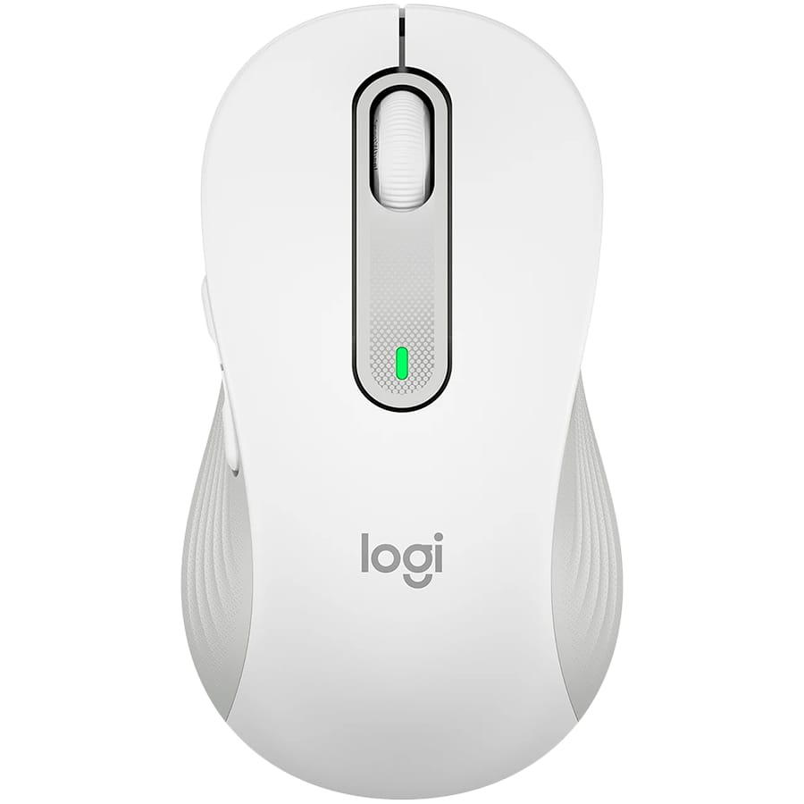 Mouse Wireless LOGITECH Signature M650 L Alb Crem Ergonomic - imagine 2