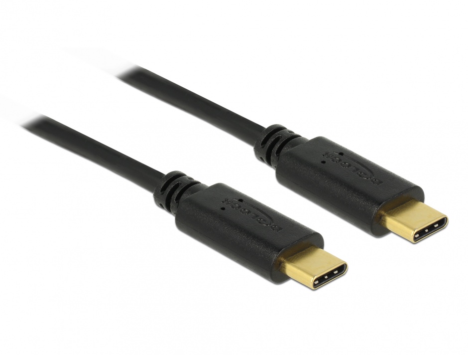Cablu USB-C la USB-C 1m 5A, Delock