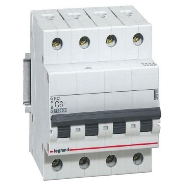 Siguranta Automata Legrand 4P 6A, Curba C, Protectie