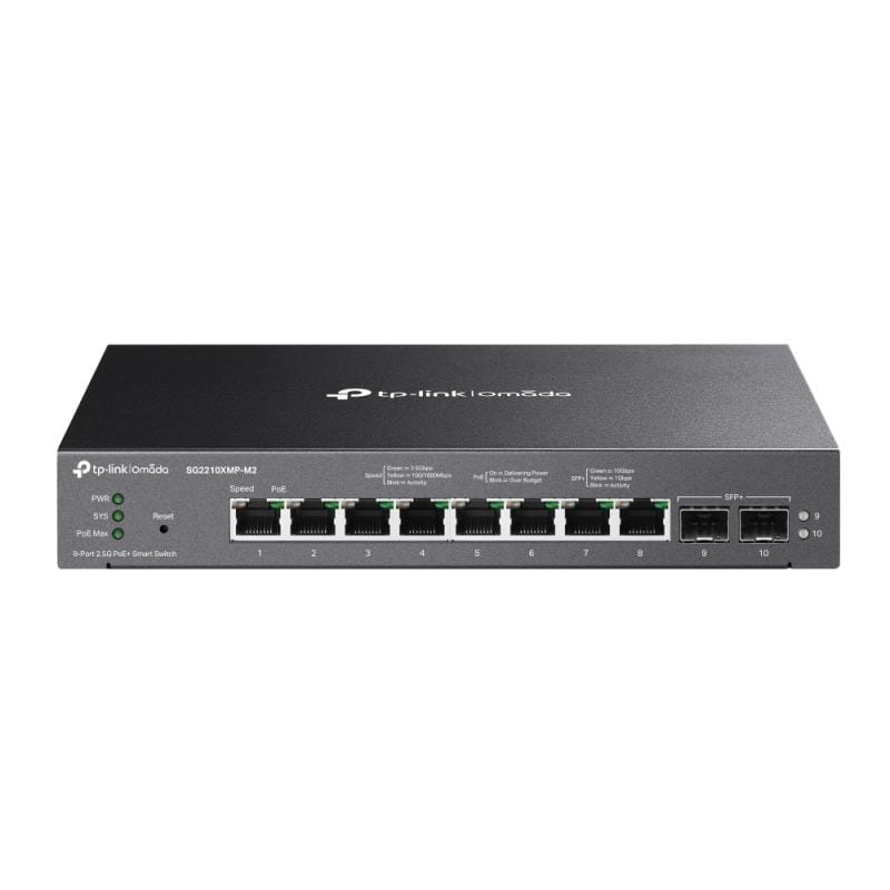 Switch TP-Link Omada 2.5G PoE+ 8-Porti + 10G SFP+ Smart - imagine 2