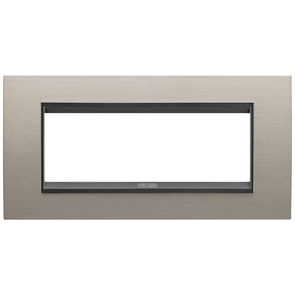 Rama metal 6 module Gewiss Chorus Lux GW16206WS