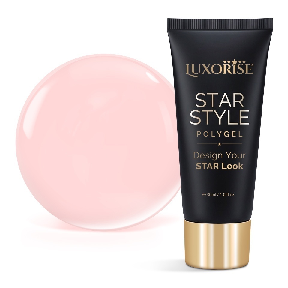 Polygel LUXORISE STAR STYLE - STAR NUDE Collection, Soft Nude, 30ml