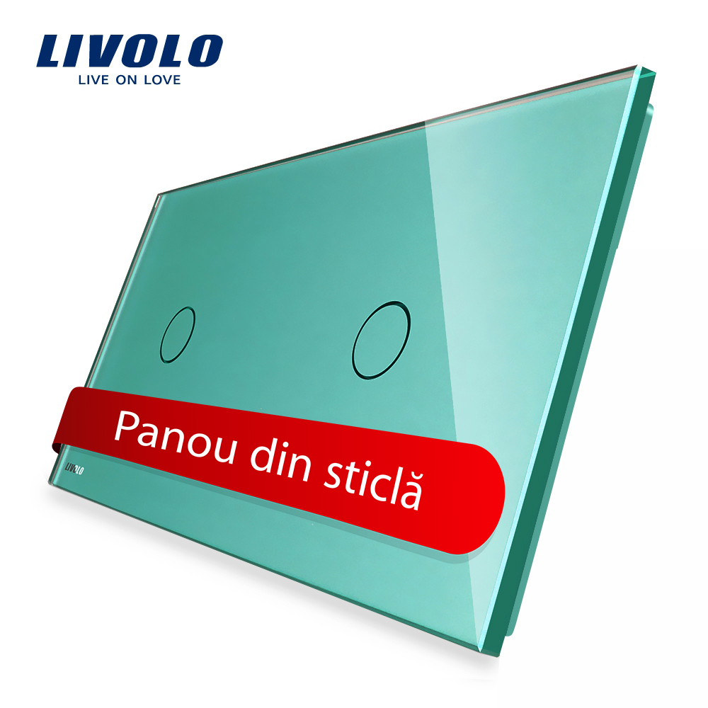 Panou Touch Livolo Sticlă 2 Butoane - imagine 9