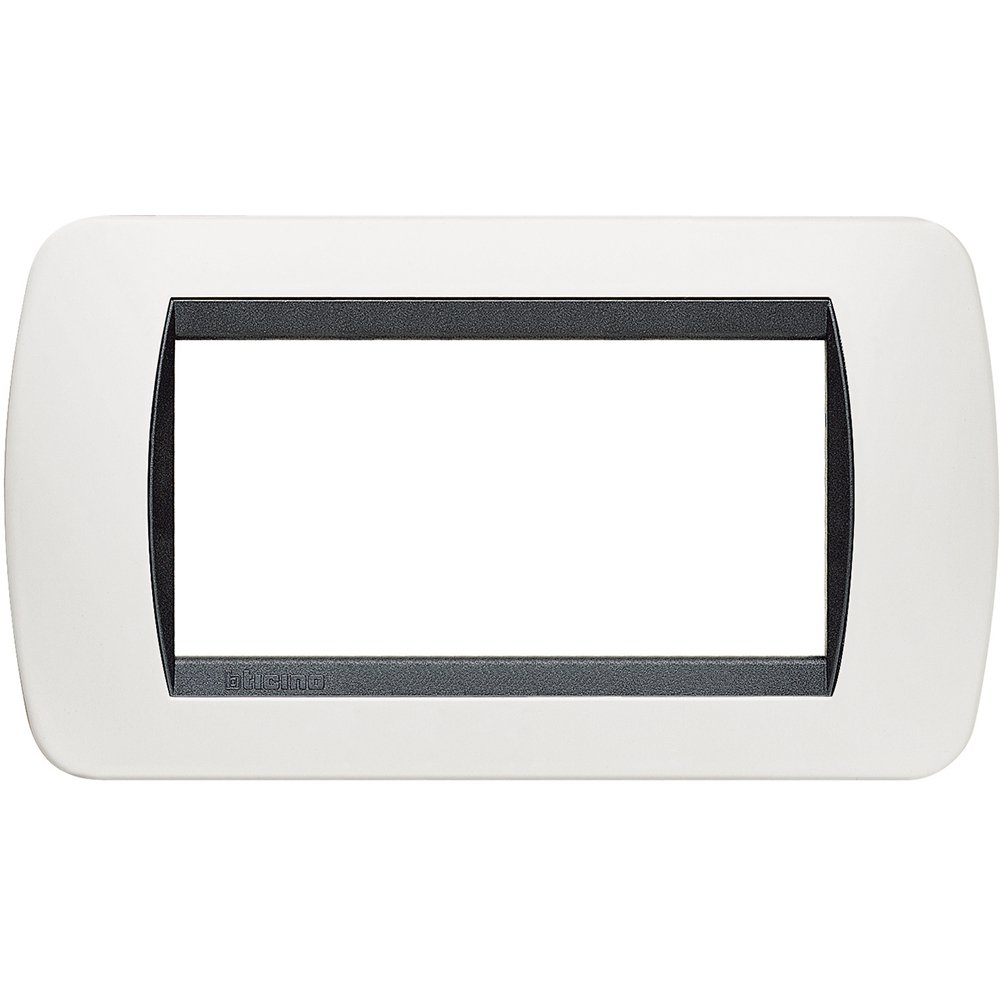 Rama ornament 4 module Bticino Living Light Alb