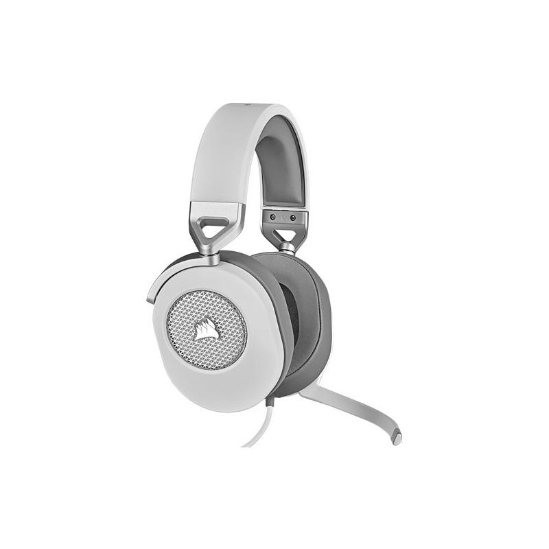 Casti Gaming CORSAIR HS65 Surround 7.1 Alb - 50mm