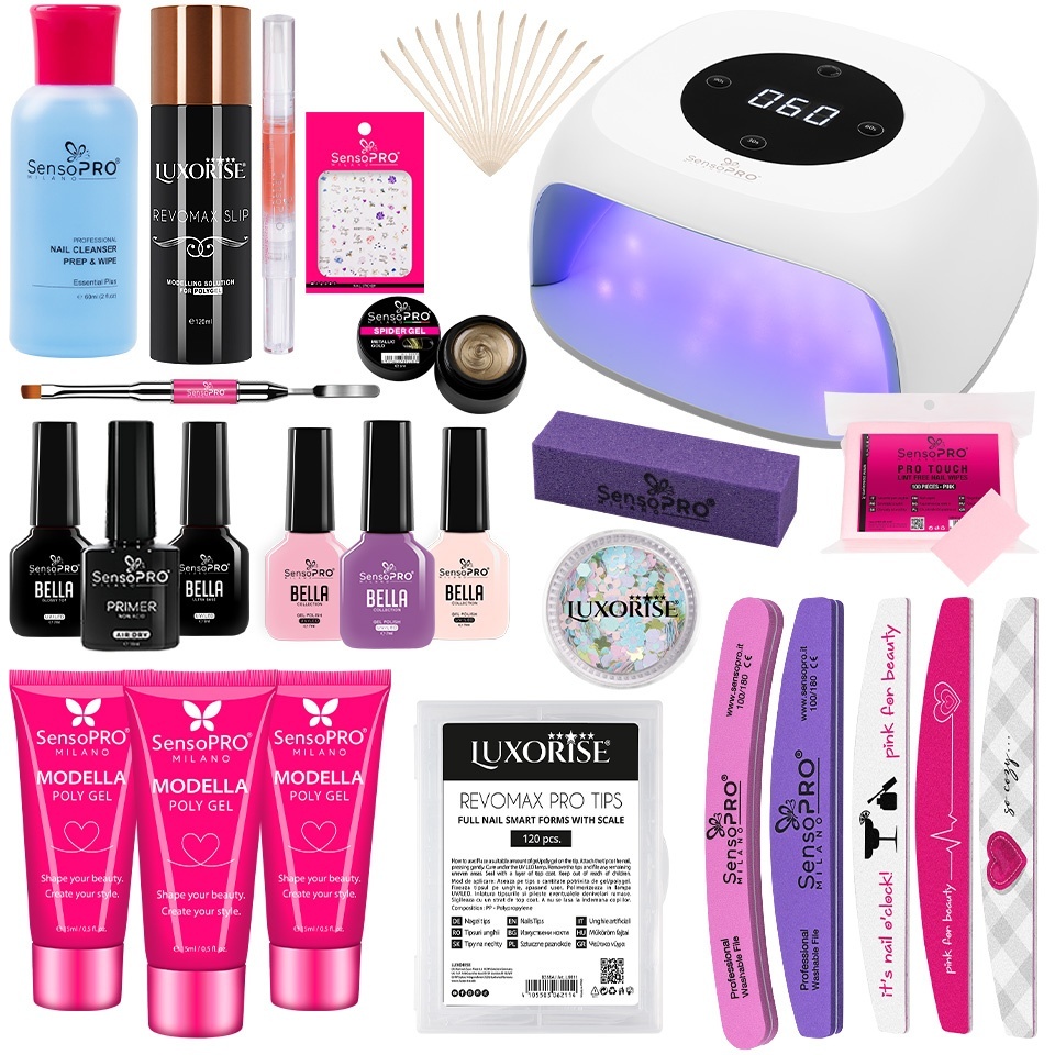 Kit Unghii Polygel Modella Smart Box + Cadouri | Kitunghii