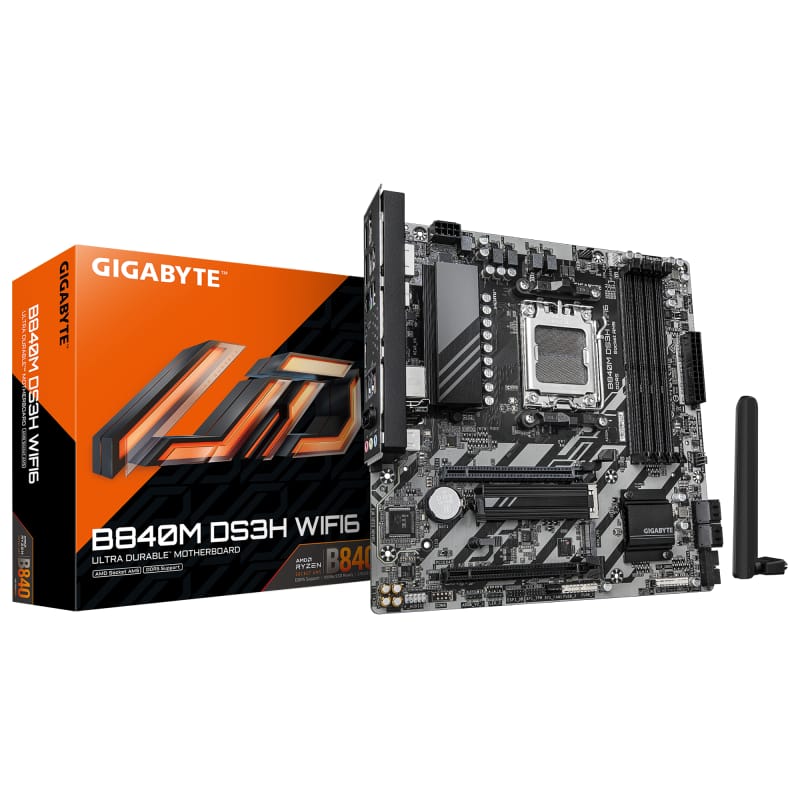Placă de bază Gigabyte B840M DS3H WIFI6 AM5 mATX DDR5 - imagine 2