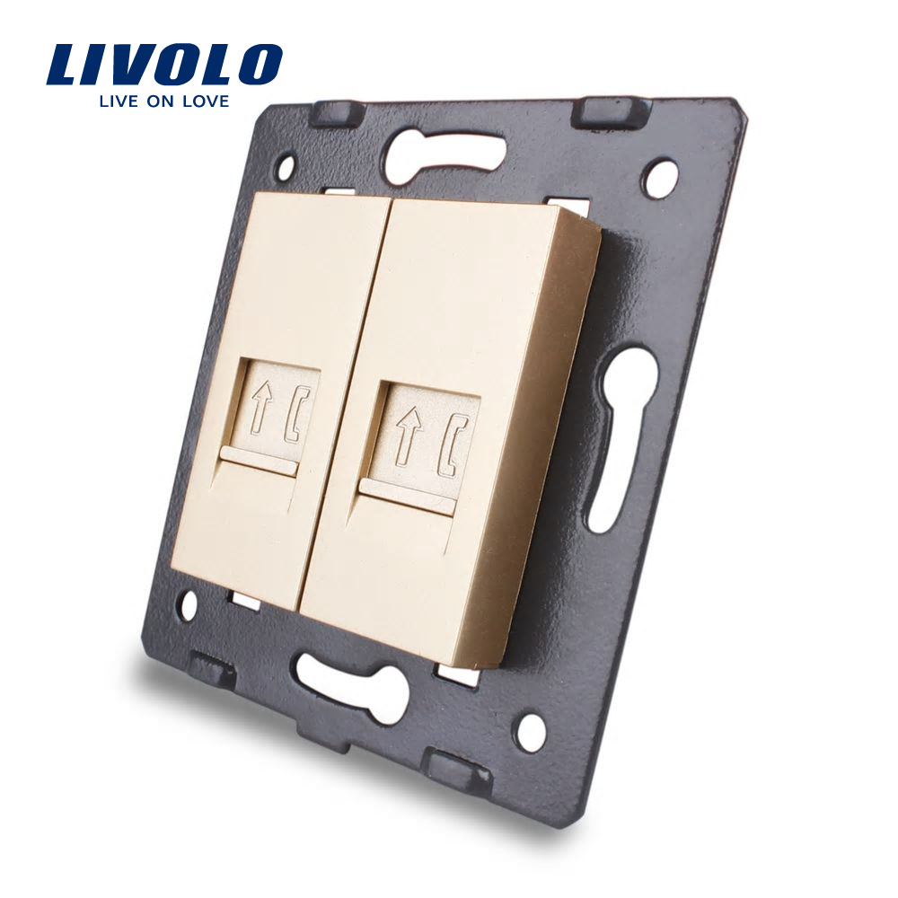 Priză Dublă Telefon Livolo, Touch, Panou Sticlă - imagine 8