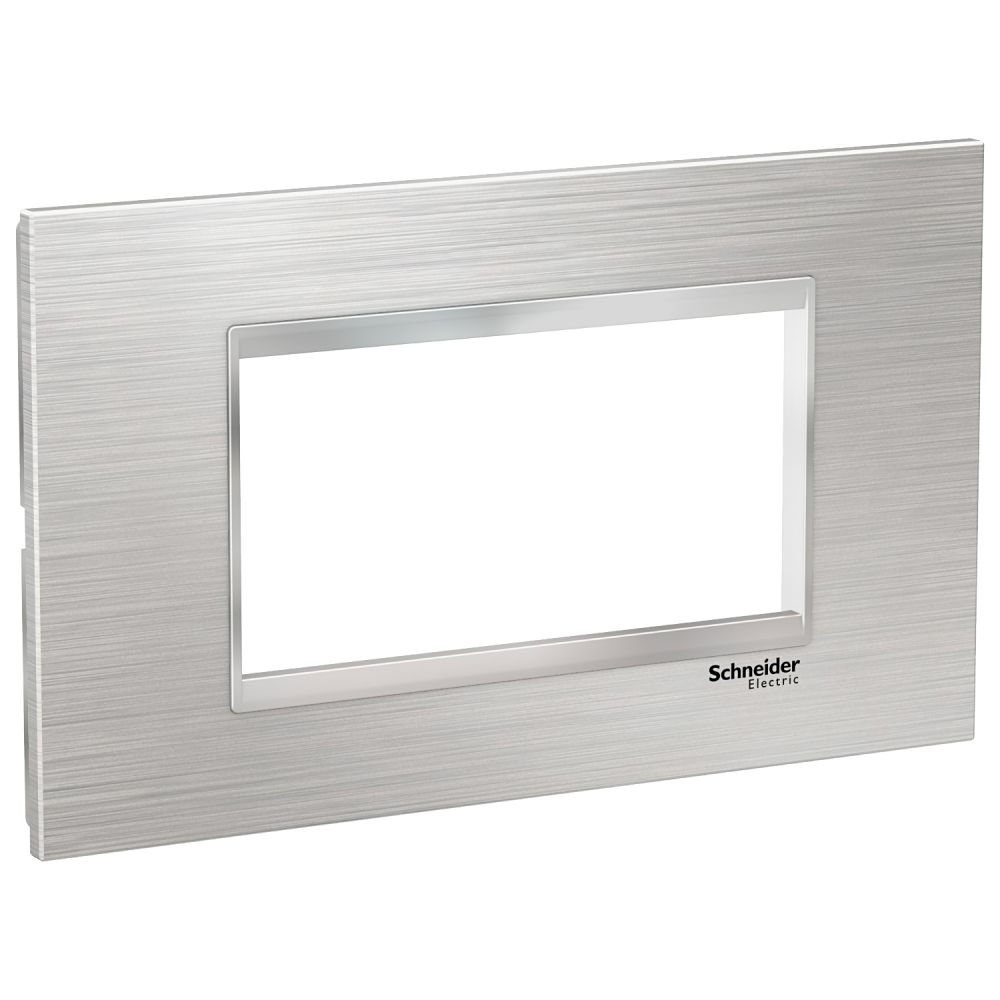 Rama Inox 4 Module Schneider Easy Styl Argintiu