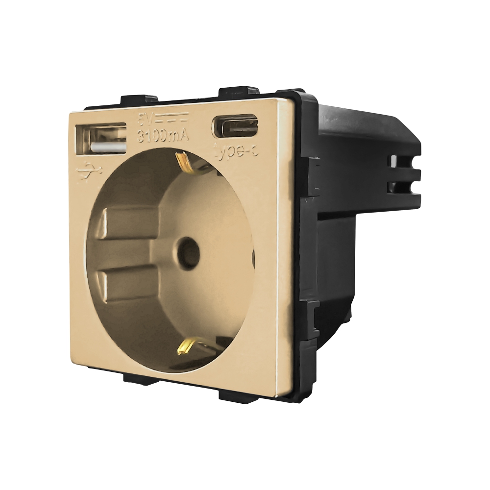 Modul Priza + USB-A + USB-C 20W LUXION - imagine 15