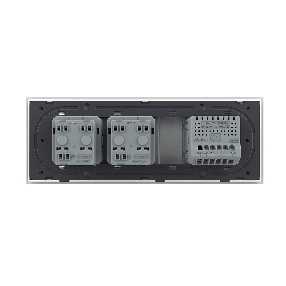 Intrerupator Dublu + 2 Prize Livolo Sticla - imagine 4