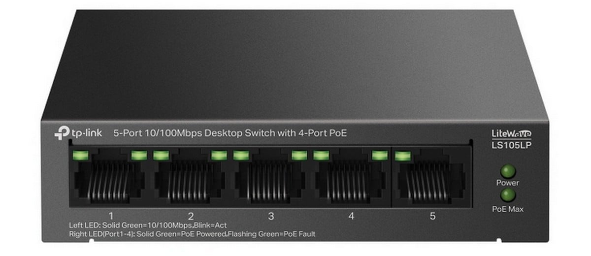 Switch PoE TP-Link 4 Porturi, Fără Management