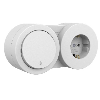 Întrerupător cap scară și priză Schuko Ovivo xOne 250V