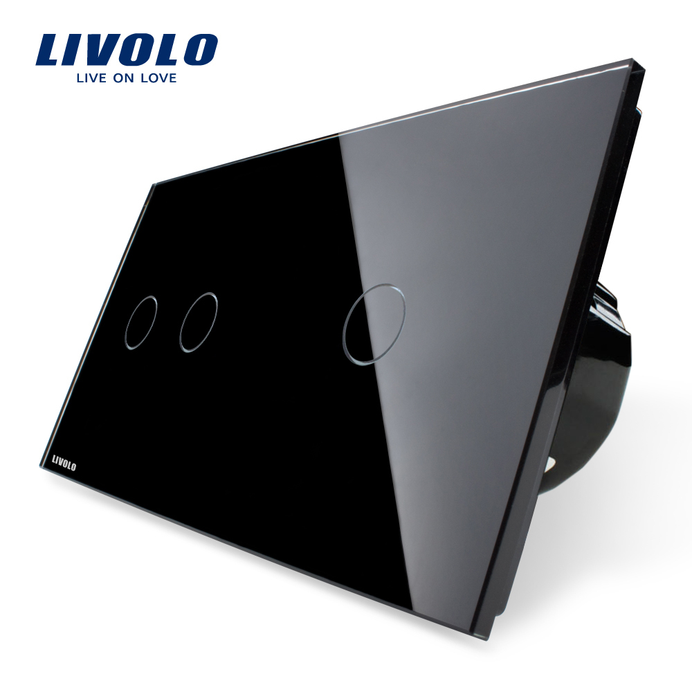 Intrerupator Touch Livolo Dublu+Simplu Sticla - imagine 6
