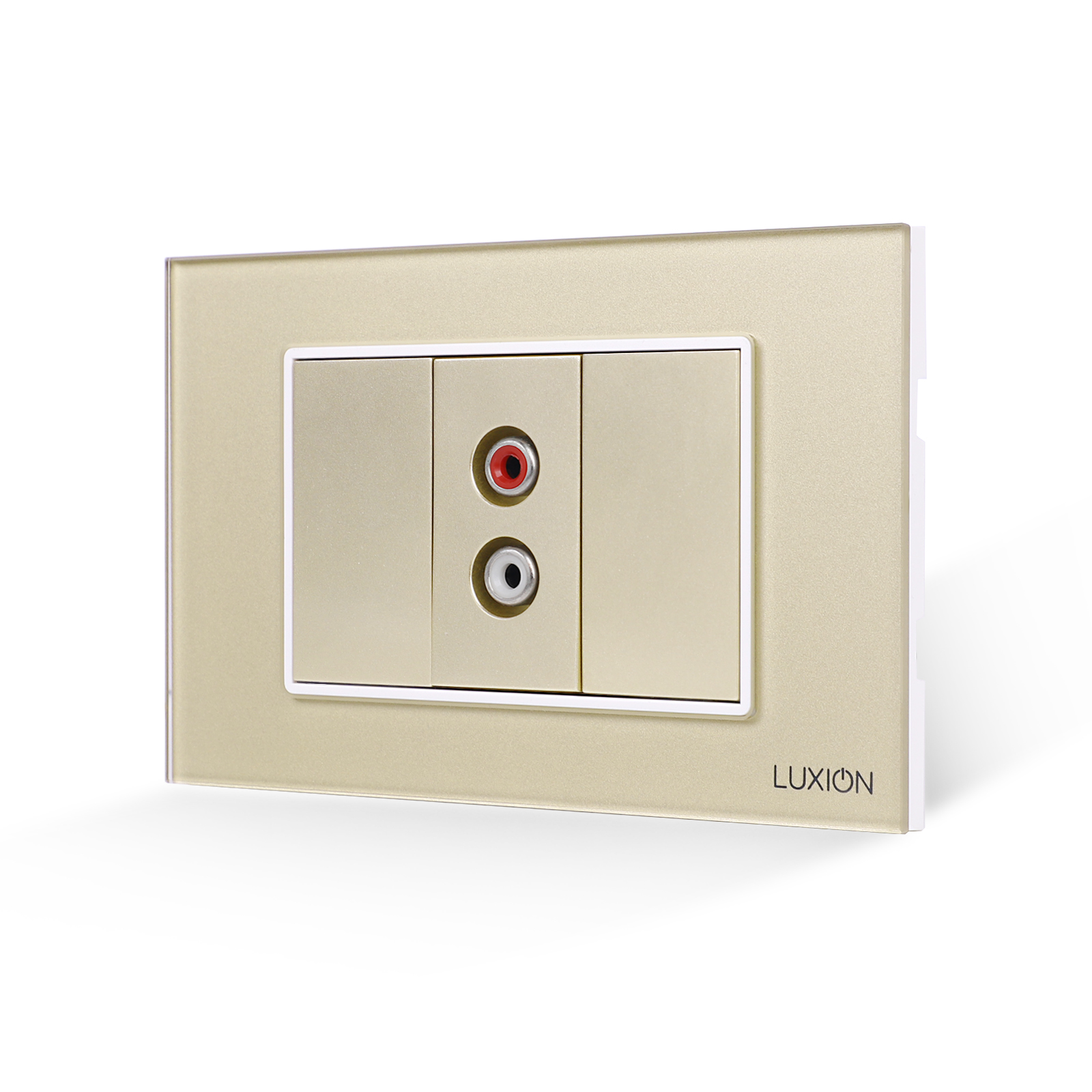 Priza Audio 1M + 2 Taste False LUXION cu Rama din Sticla 3M - imagine 9
