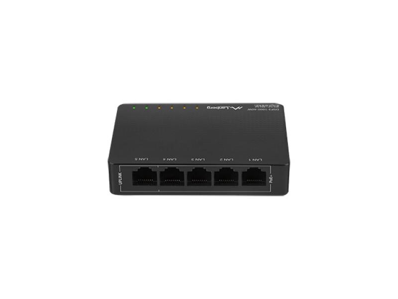 Switch PoE+ Lanberg 5x1Gb 60W - Plug & Play Desktop