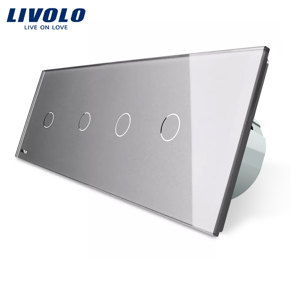 Intrerupator Touch Livolo 4 Butoane, Sticla - imagine 14