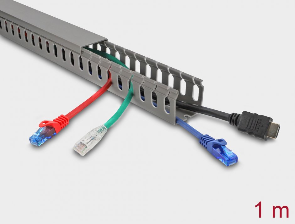 Canal Cablu Delock 40x40mm, 1m, Gri