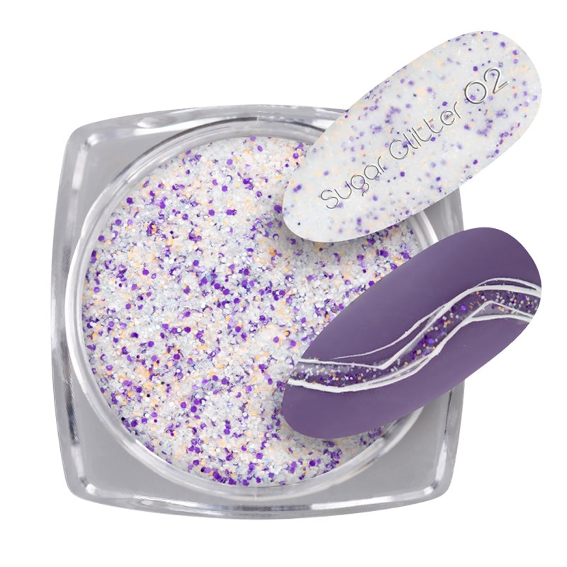 Sugar Glitter Mix 02 Nailshop - Strălucire Intensă