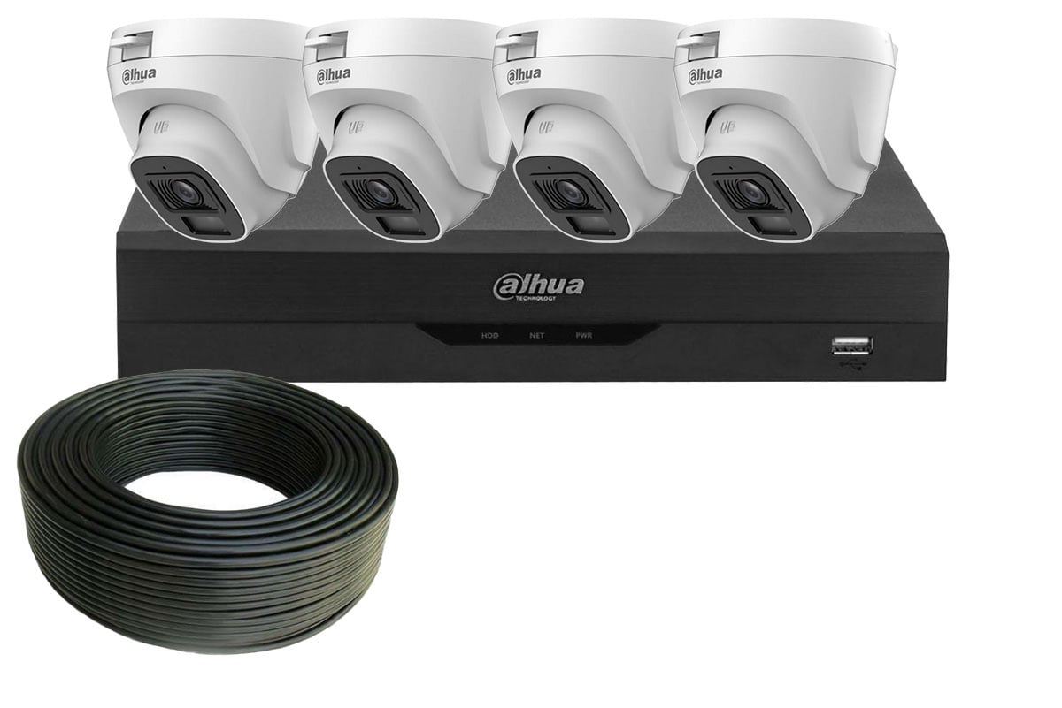 Kit Supraveghere Dahua 4 Camere Full HD AI