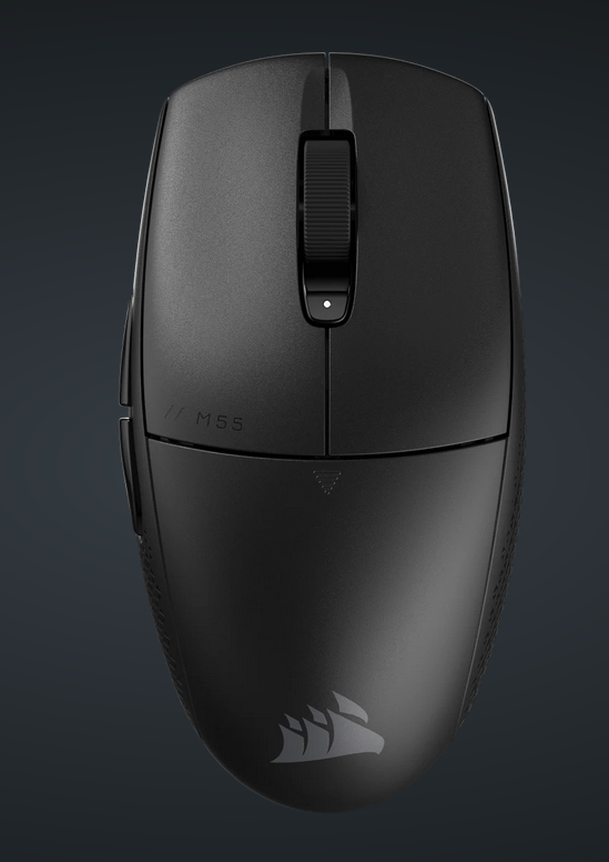 Mouse Gaming Wireless CORSAIR M55 - 24K DPI, 185h Autonomie