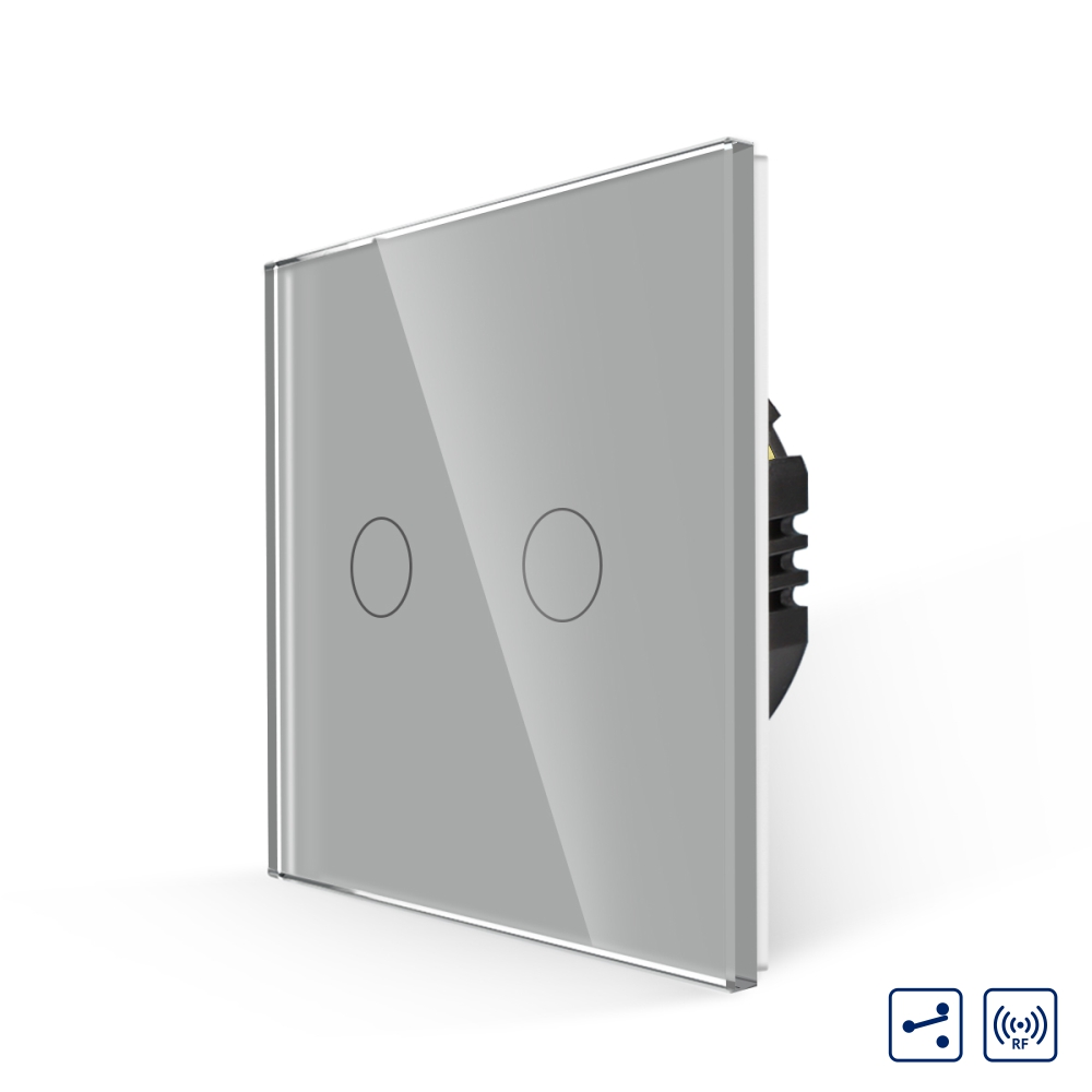 Intrerupator Touch Dublu Cap Scara RF433 LUXION - imagine 13