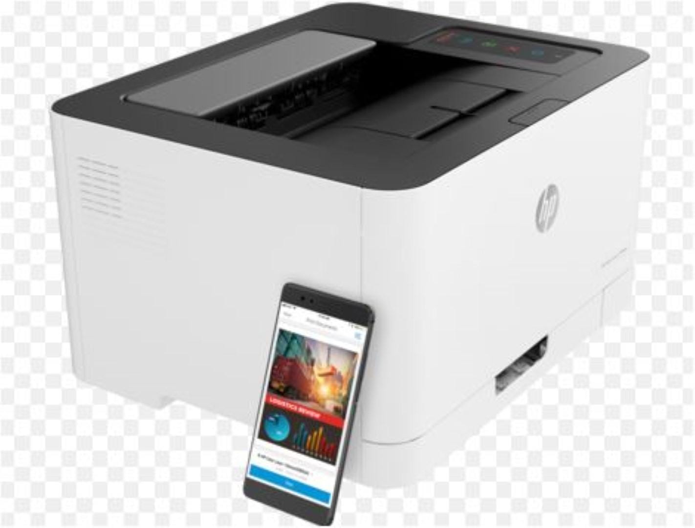 Imprimanta Laser Color HP 150NW - WiFi, Compacta, 18ppm - imagine 3