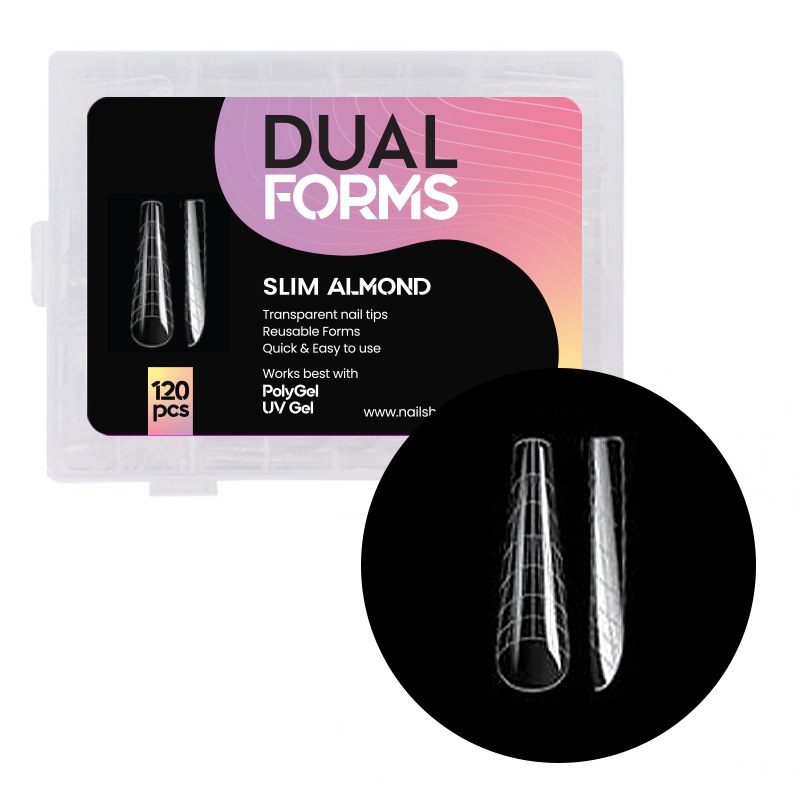 Tips Migdala Slim Dual Forms Nailshop 120 buc