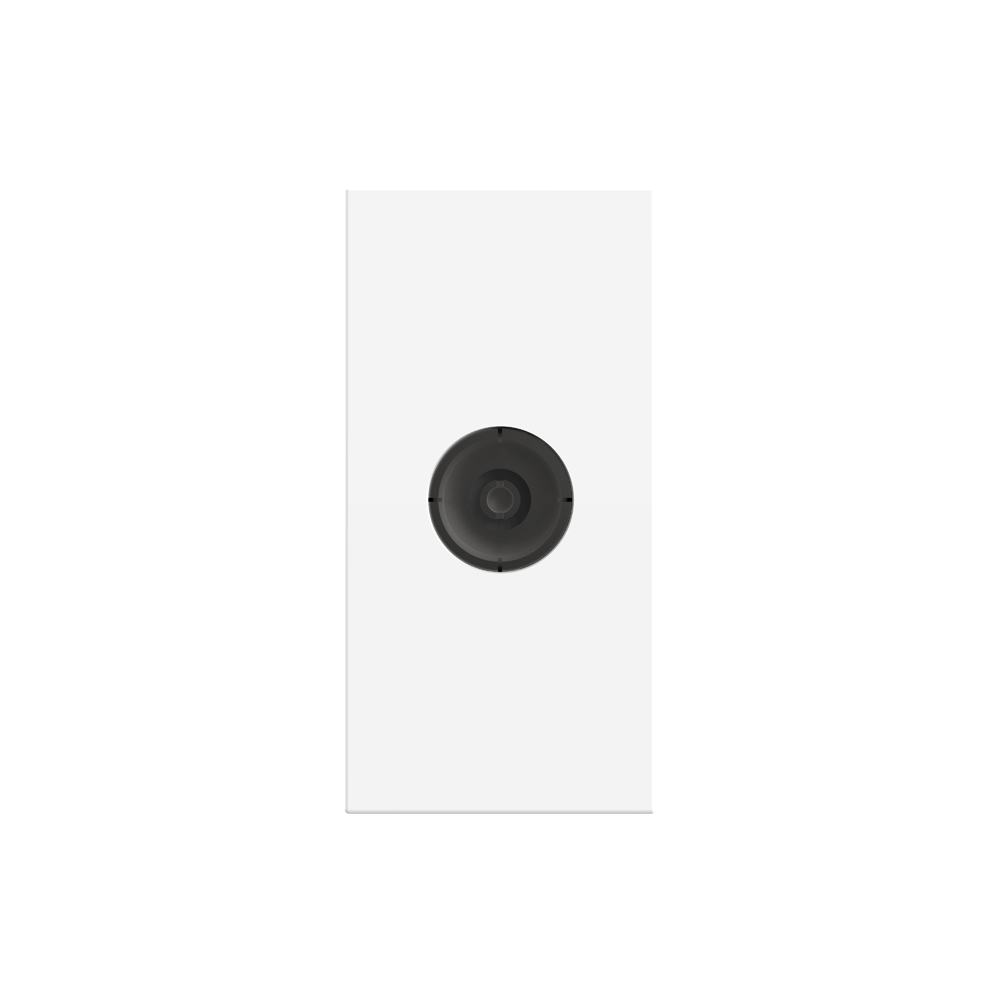 Priză TV Livolo, Metal/Plastic, 45x22.5mm, Negru - imagine 2