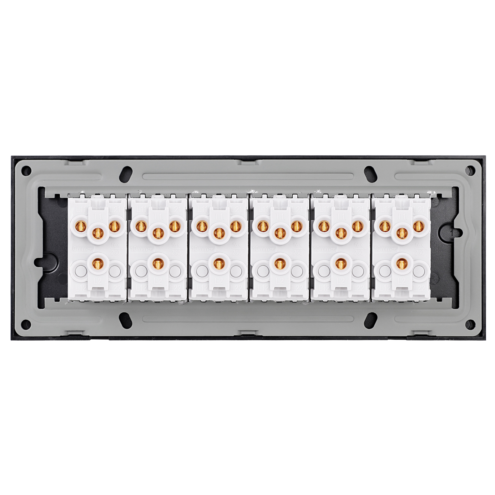 Întrerupător Mecanic 12 Posturi Luxion cu Rama Sticlă - imagine 8