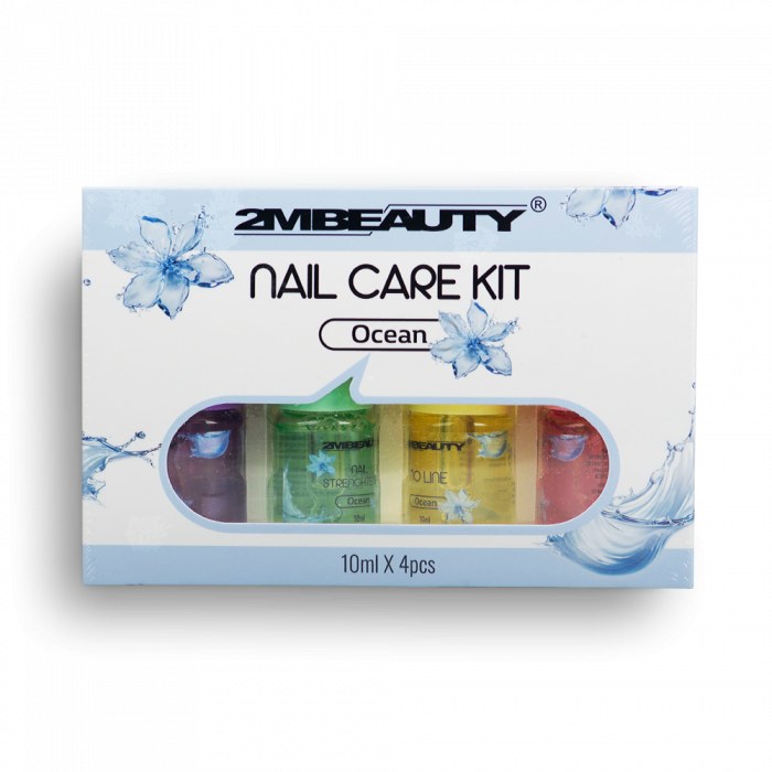 Nailshop Nail Care Kit Ocean - Set Îngrijire Unghii 4 Pași