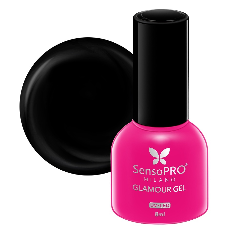 Oja Semipermanenta SensoPRO #02 Black in Style 8ml - imagine 2