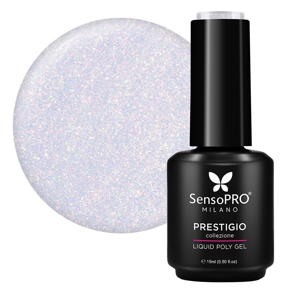 Polygel Lichid SensoPRO Milano PRESTIGIO, Iconic Glow, 15ml