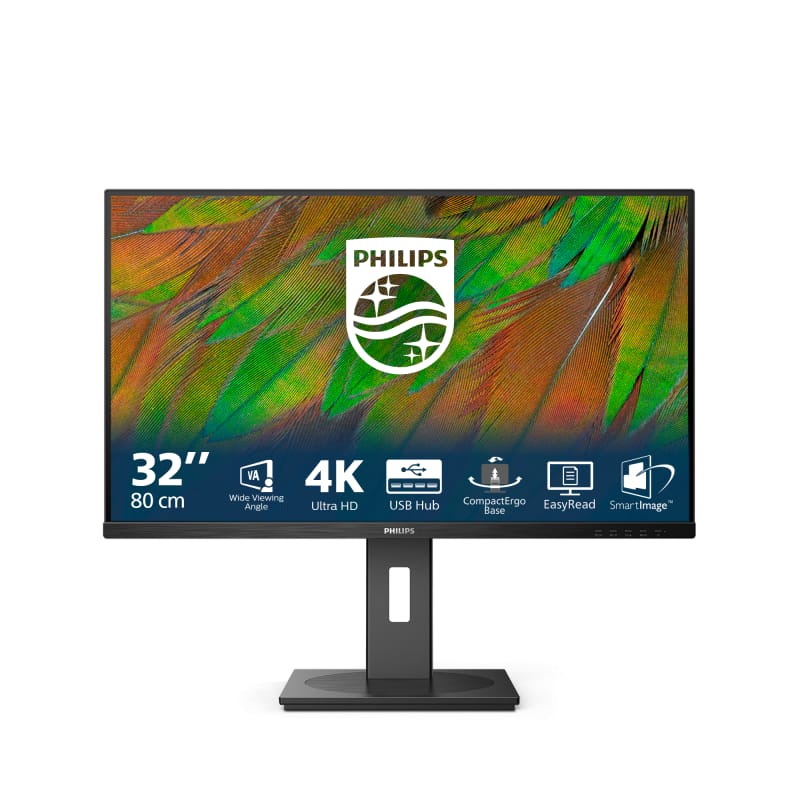 Monitor Philips 31.5" 4K UHD 32B1N3800 - Profesional cu USB Hub - imagine 2