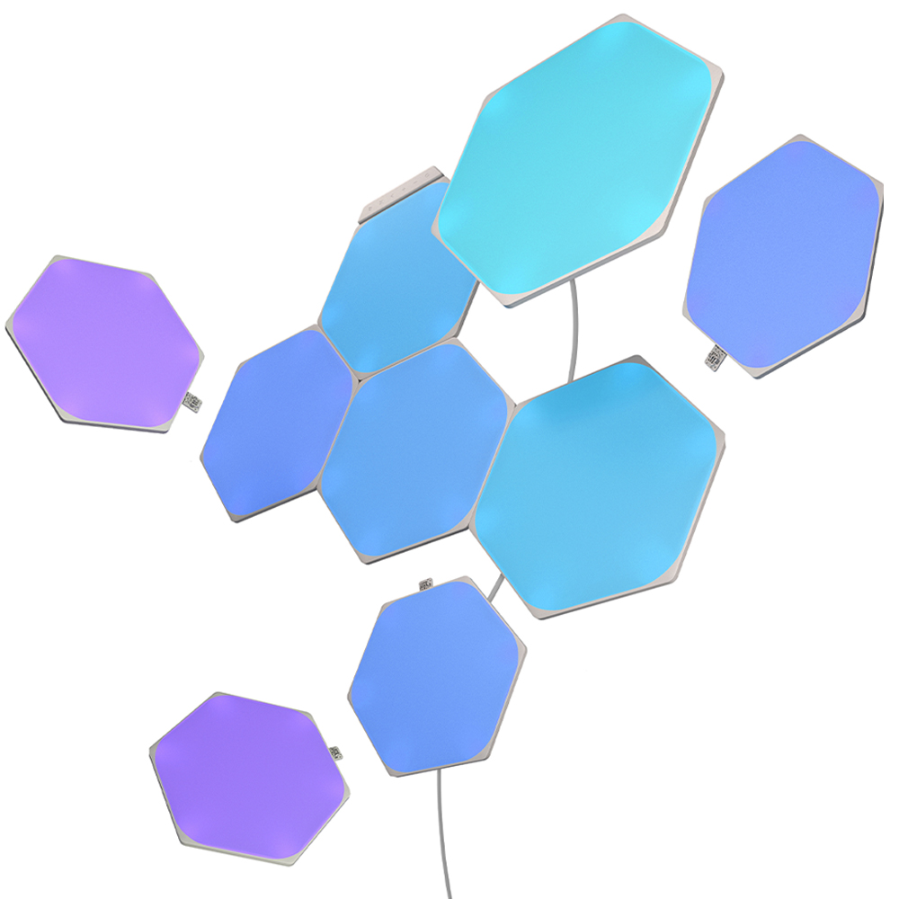 Kit 9 Panouri Luminoase Nanoleaf Hexagons RGBW - imagine 3
