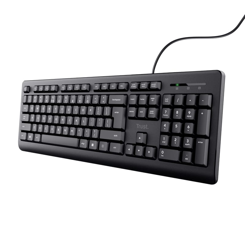Tastatura cu fir Trust Negru - Confort și Precizie - imagine 4