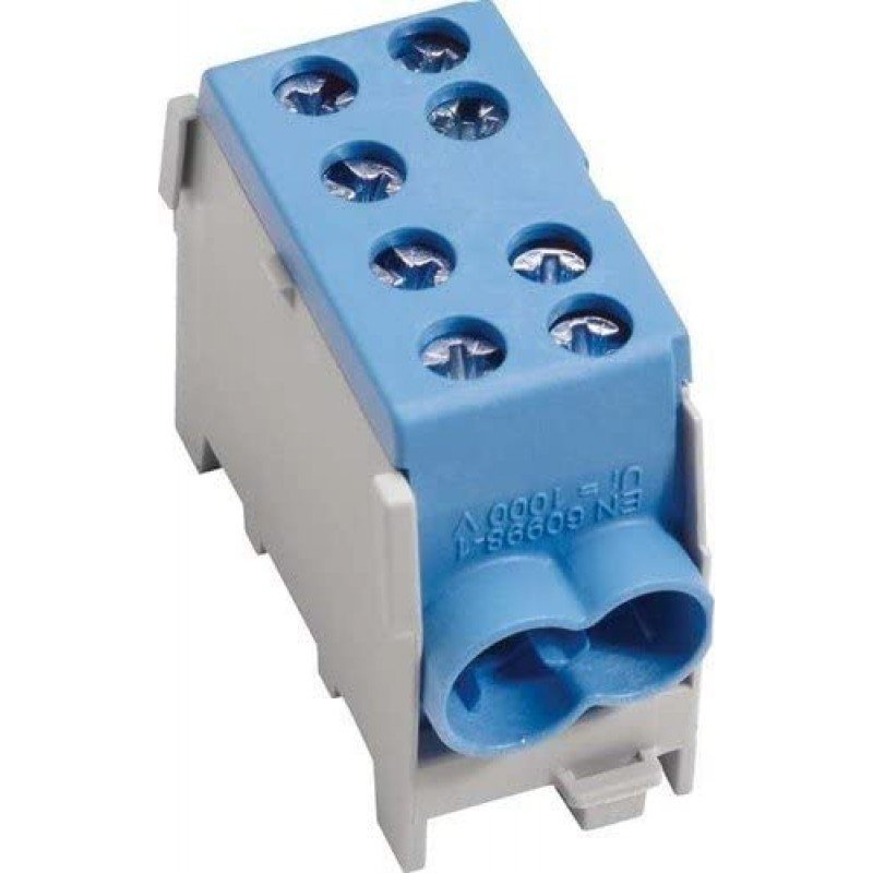 Repartitor Hager 100A, 2x35mm², Albastru