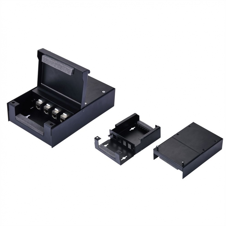 Carcasă Metalică 4 Keystone Negru Value