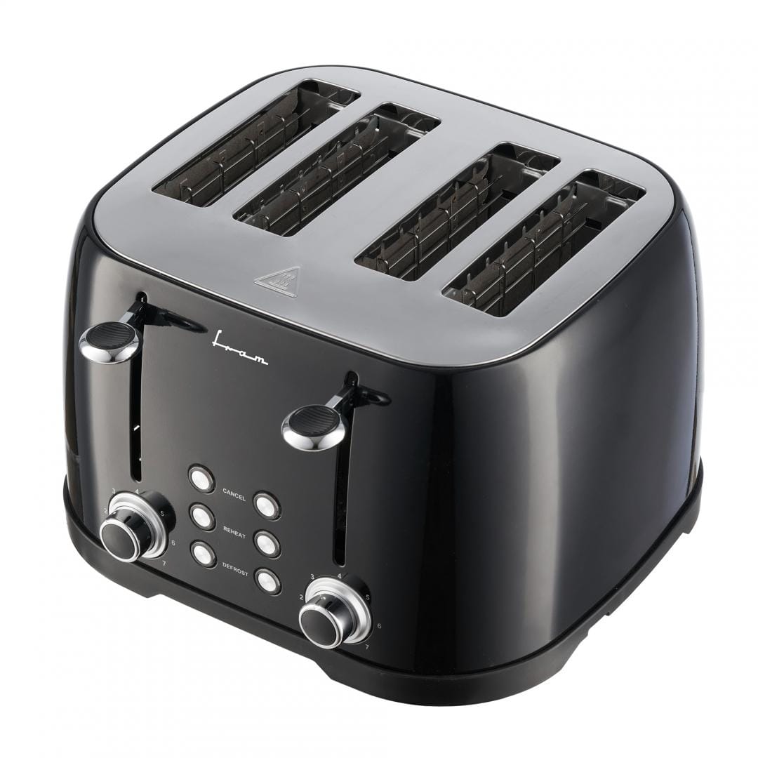 Prăjitor de Pâine FRAM FTP-800BK, 4 Felii, 1600W, Negru - imagine 4