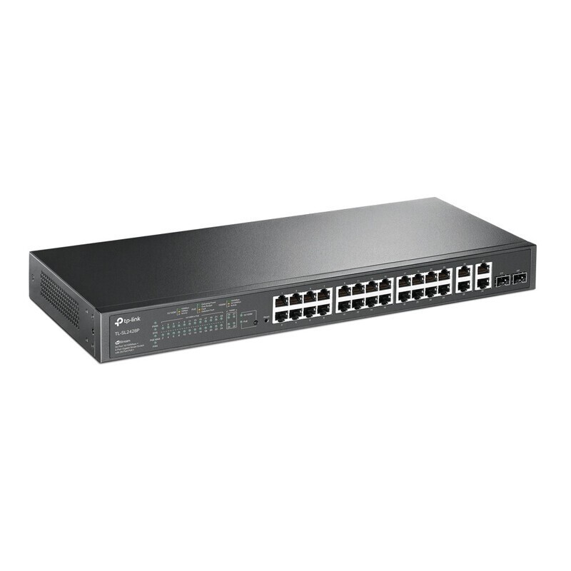 Switch TP-LINK TL-SL2428P 24 Porturi PoE+ 250W Managed - imagine 2