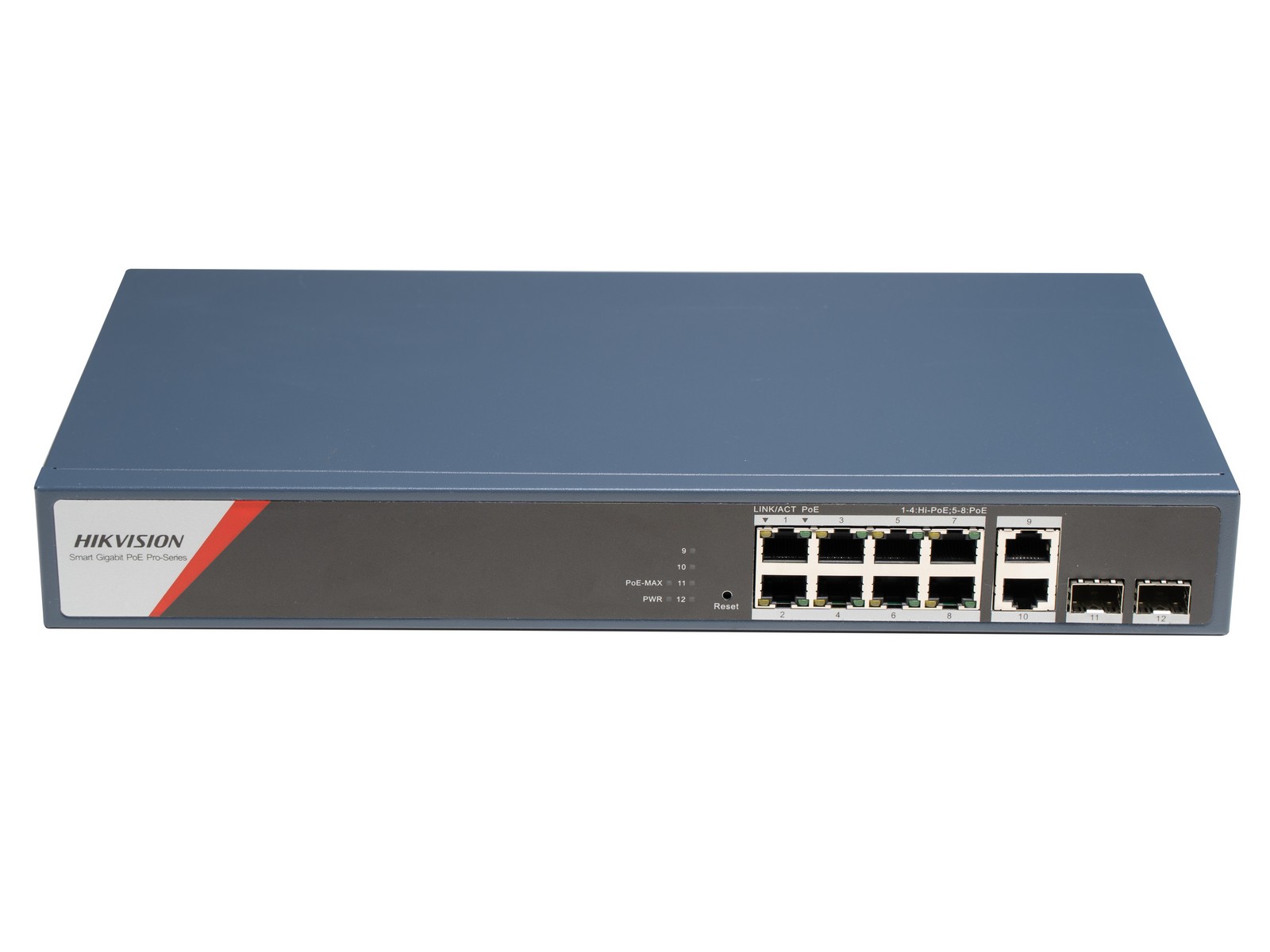 Switch PoE Hikvision DS-3E1512HP-SI-8P2T2F, 130W, Watchdog