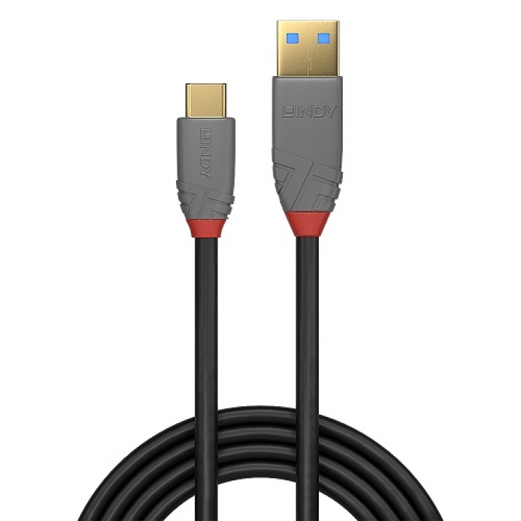 Cablu USB-C la USB-A 100W Lindy, 0.5m