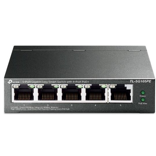 Switch PoE TL-SG105PE 5 Porturi, 65W, Gigabit