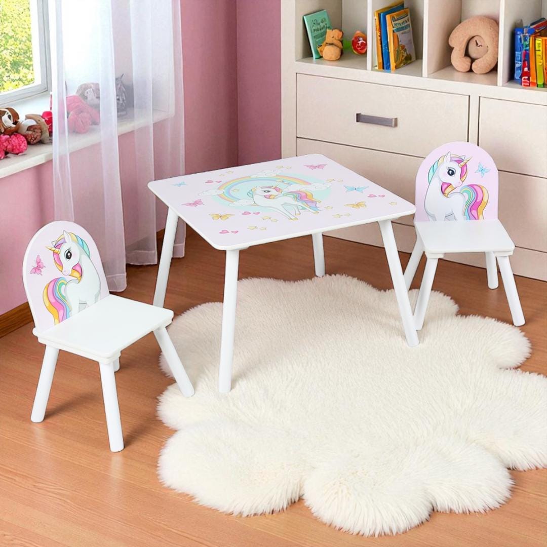 Set Birou și 2 Scaune Unicorns U-Grow - Pentru Creativitate - imagine 5