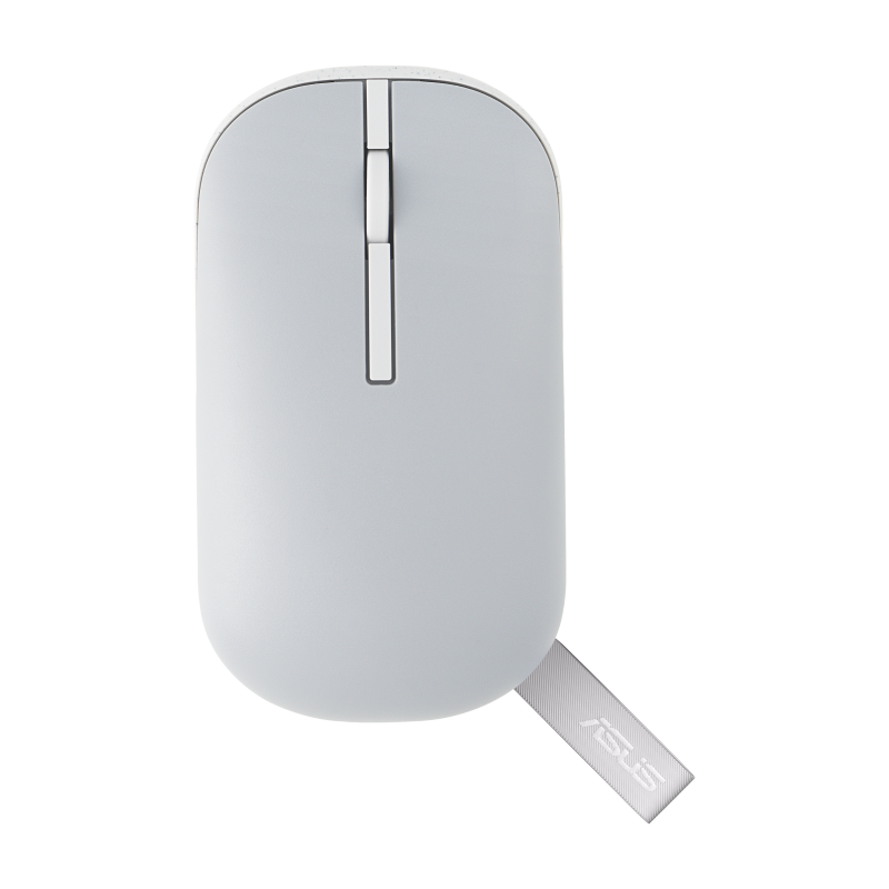 Mouse Wireless ASUS MD100 Marshmallow - Bluetooth & RF | 1600 DPI