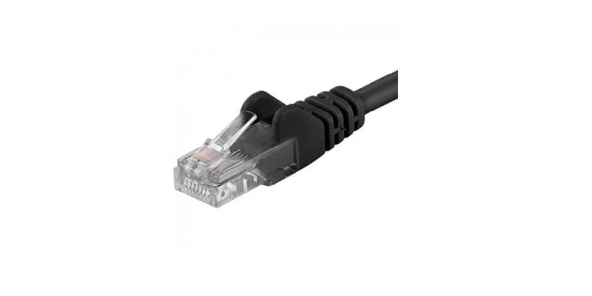 Patchcord Premiumcord Cat.5e 2m Negru - Rețea Gigabit Stabilă